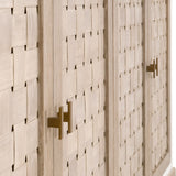 4-Door Woven Style Oak Sideboard | Living Essentials Weave