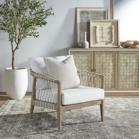 4-Door Woven Style Oak Sideboard | Living Essentials Weave