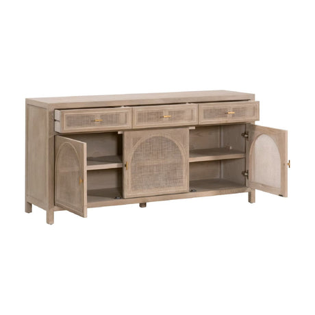 Modern European furniture - Smoked Gray Oak Media Sideboard - www.oroa.com