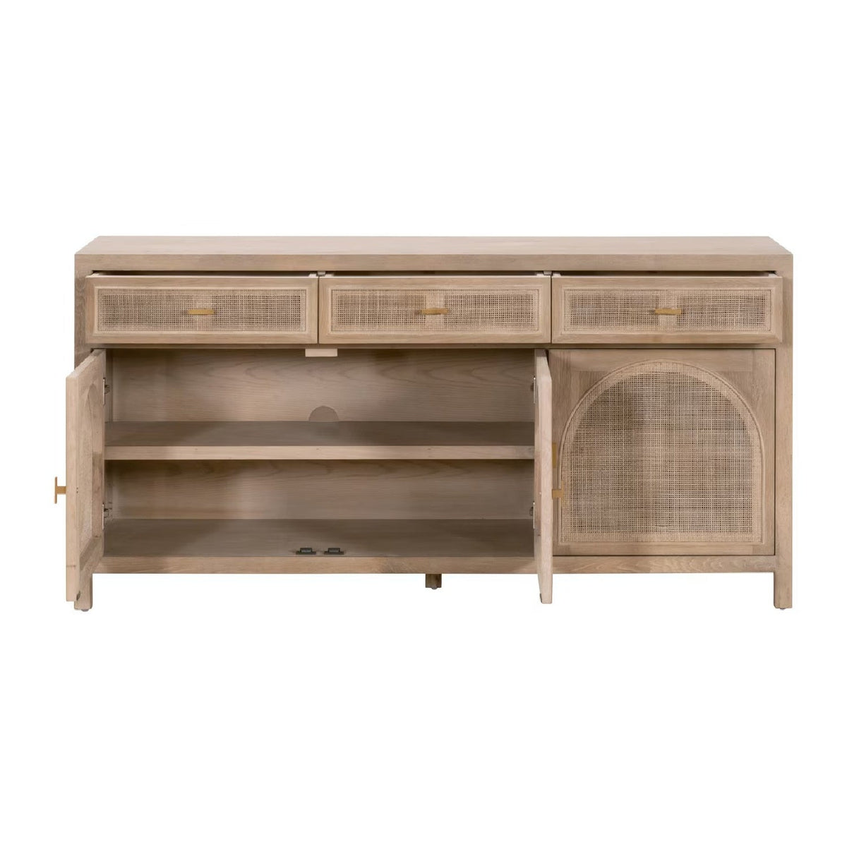 Modern European furniture - Smoked Gray Oak Media Sideboard - www.oroa.com