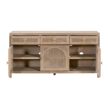 Modern European furniture - Smoked Gray Oak Media Sideboard - www.oroa.com