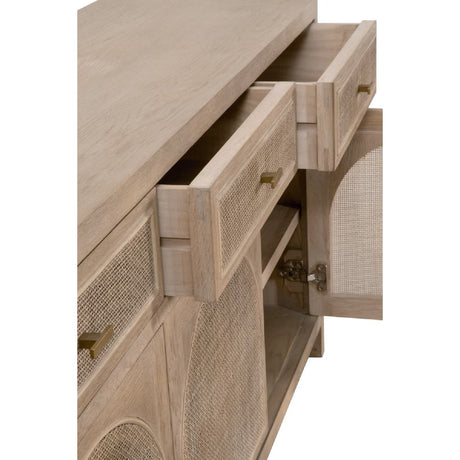 Modern European furniture - Smoked Gray Oak Media Sideboard - www.oroa.com