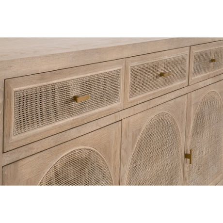 Modern European furniture - Smoked Gray Oak Media Sideboard - www.oroa.com