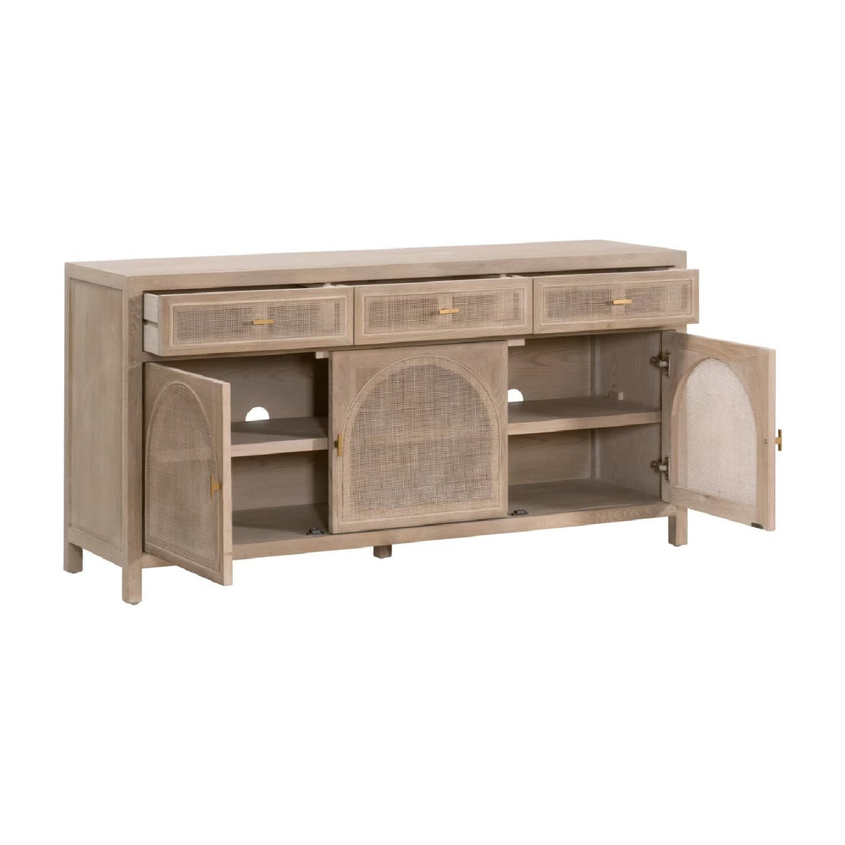 Modern European furniture - Smoked Gray Oak Media Sideboard - www.oroa.com