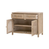 Modern European furniture - Smoked Gray Oak Media Cabinet - www.oroa.com