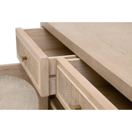 Modern European furniture - Smoked Gray Oak Media Cabinet - www.oroa.com