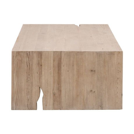 Natural Pine Wood Coffee Table | Living Essentials Reed