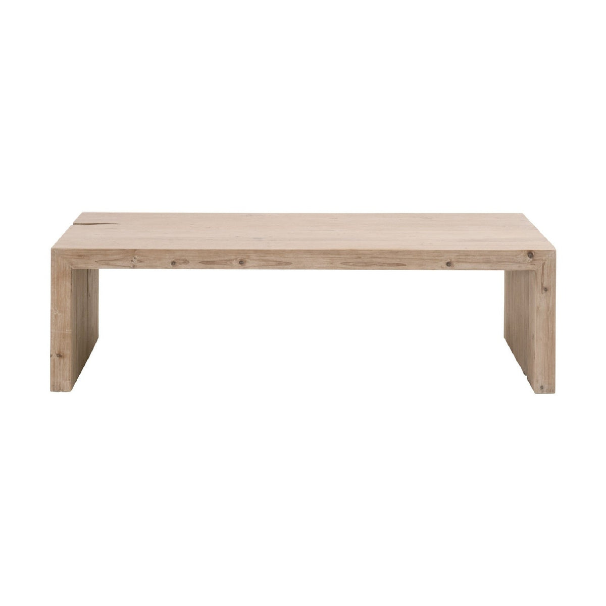 Natural Pine Wood Coffee Table | Living Essentials Reed