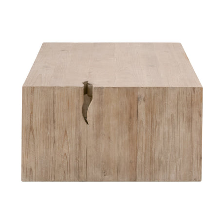 Natural Pine Wood Coffee Table | Living Essentials Reed