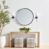 Natural Pine Wood Console Table | Living Essentials Reed