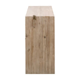 Natural Pine Wood Console Table | Living Essentials Reed