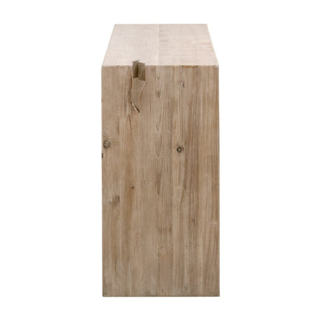 Natural Pine Wood Console Table | Living Essentials Reed