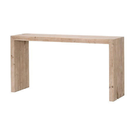 Natural Pine Wood Console Table | Living Essentials Reed