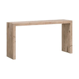 Natural Pine Wood Console Table | Living Essentials Reed