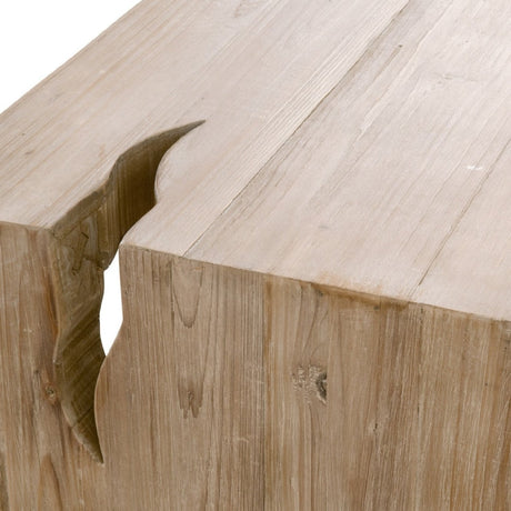 Natural Pine Wood Console Table | Living Essentials Reed