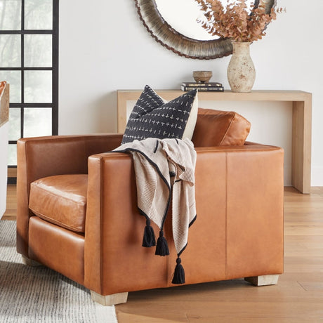 Natural Pine Wood Console Table | Living Essentials Reed