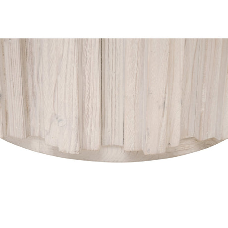 Fluted Pine End Table | Living Essentials Roma
