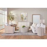 Fluted Pine Accent Table | Living Essentials Roma