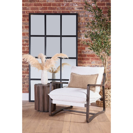 Fluted Pine Accent Table | Living Essentials Roma
