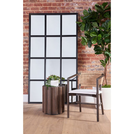 Fluted Pine Accent Table | Living Essentials Roma