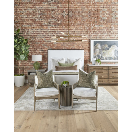 Fluted Pine Accent Table | Living Essentials Roma