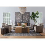 Fluted Pine Accent Table | Living Essentials Roma