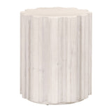 Fluted Pine Accent Table | Living Essentials Roma