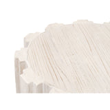 Fluted Pine Accent Table | Living Essentials Roma