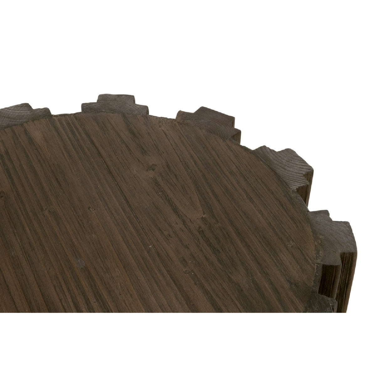 Fluted Pine Accent Table | Living Essentials Roma