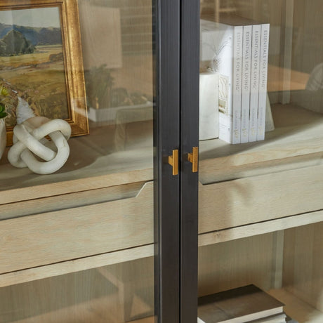 Black Birch Arched Display Cabinet | Living Essentials Toulouse