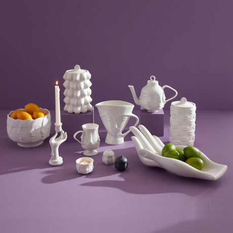 White Porcelain Face Teapot | Jonathan Adler Dora Maar