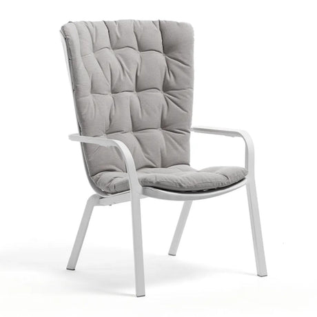 Square Perforated Reclining Outdoor Armchair | Nardi Folio