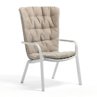 Square Perforated Reclining Outdoor Armchair | Nardi Folio