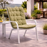 Square Perforated Reclining Outdoor Armchair | Nardi Folio