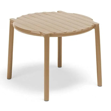 Slatted Round Outdoor Coffee Table | Nardi Doga