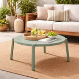 Slatted Round Outdoor Coffee Table | Nardi Doga