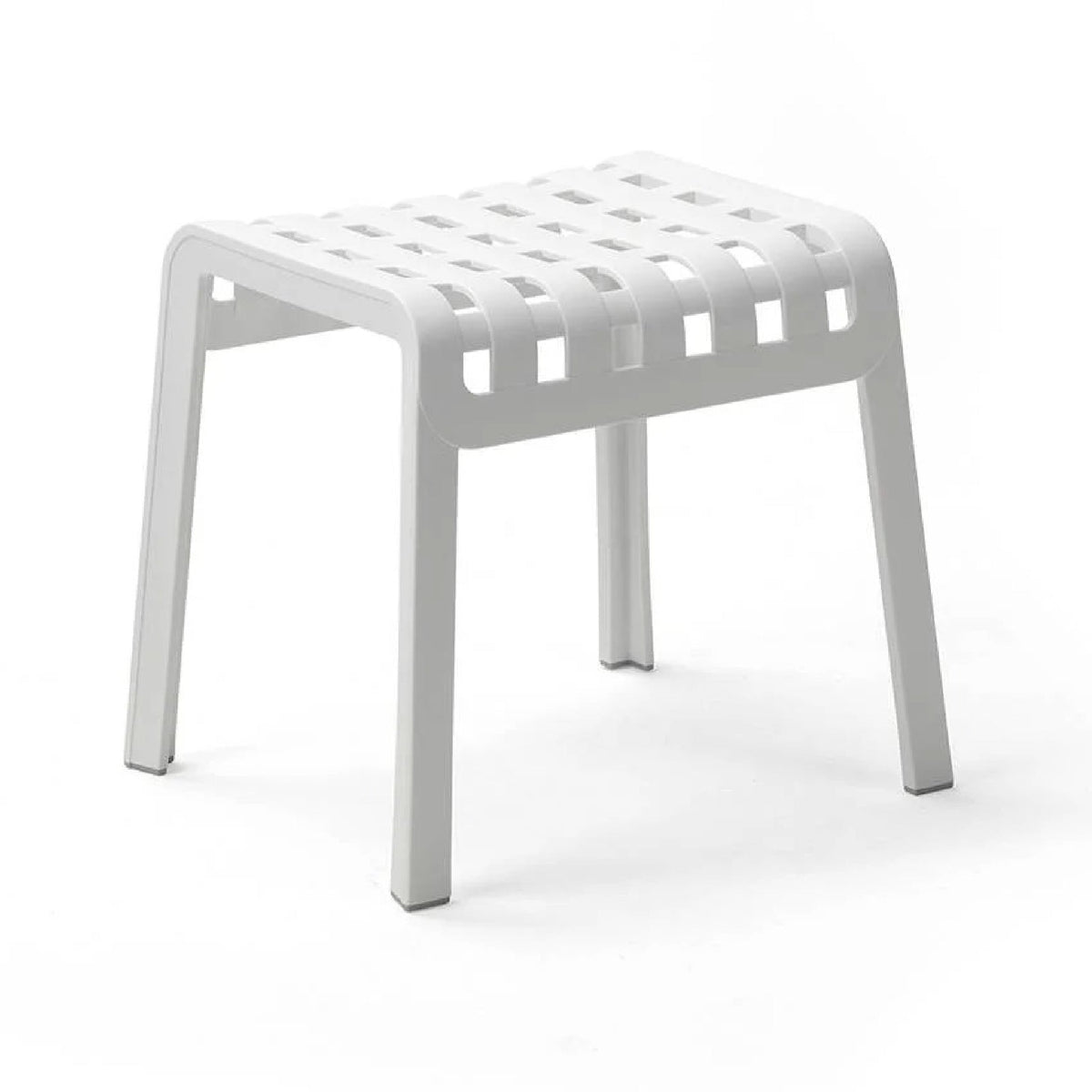 Square Perforated Outdoor Footstool | Nardi Poggio