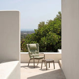 Square Perforated Outdoor Footstool | Nardi Poggio
