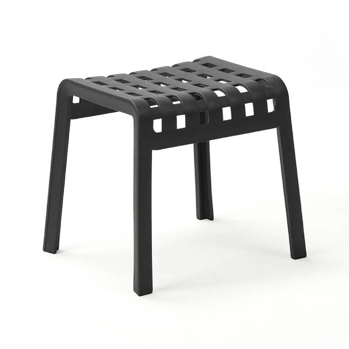 Square Perforated Outdoor Footstool | Nardi Poggio
