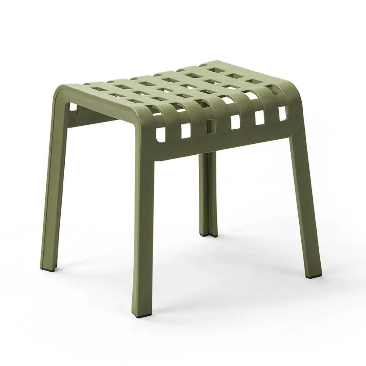 Square Perforated Outdoor Footstool | Nardi Poggio