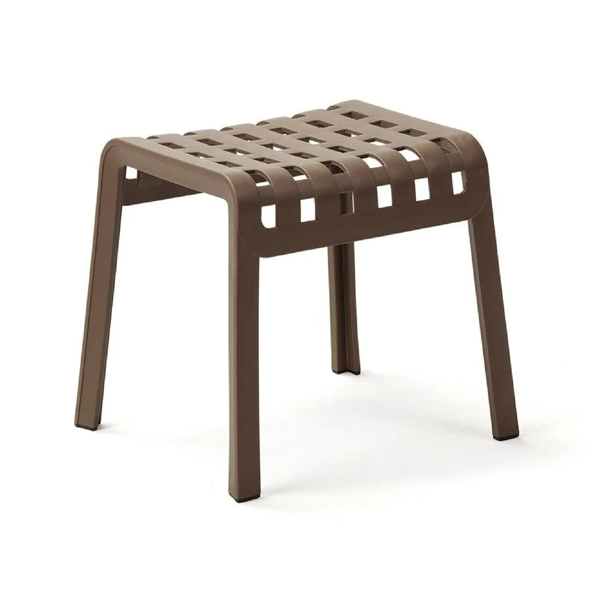Square Perforated Outdoor Footstool | Nardi Poggio