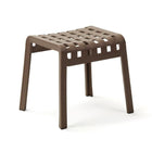 Square Perforated Outdoor Footstool | Nardi Poggio