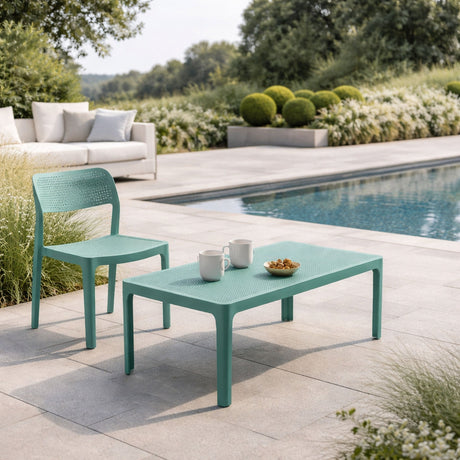 Outdoor Perforated Rectangular Coffee Table | Nardi Net
