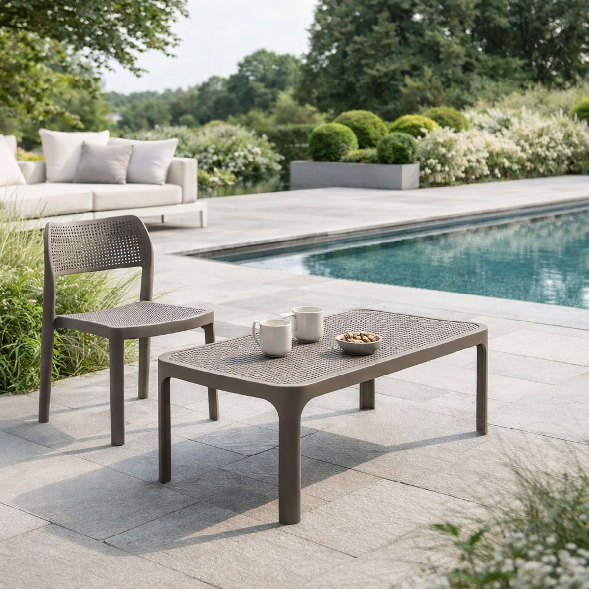 Outdoor Perforated Rectangular Coffee Table | Nardi Net