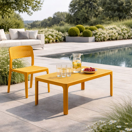 Outdoor Perforated Rectangular Coffee Table | Nardi Net