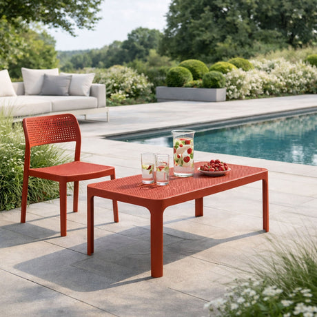 Outdoor Perforated Rectangular Coffee Table | Nardi Net