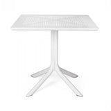 Perforated Square 4-Spoke Outdoor Dining Table | Nardi Clip