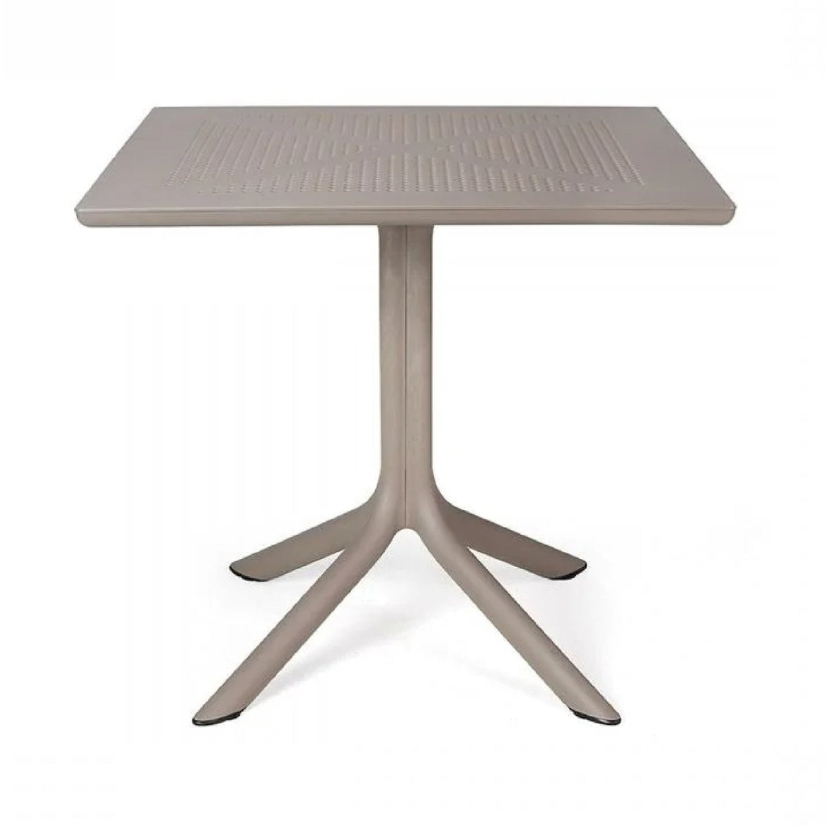 Perforated Square 4-Spoke Outdoor Dining Table | Nardi Clip