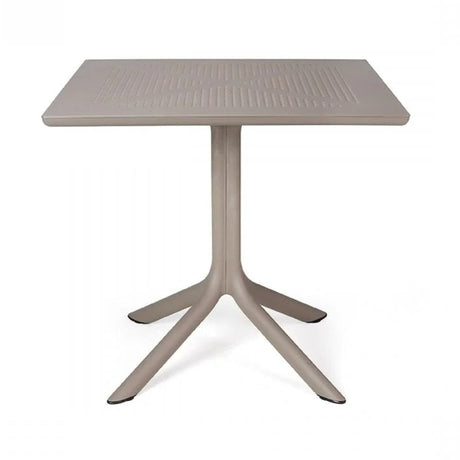 Perforated Square 4-Spoke Outdoor Dining Table | Nardi Clip