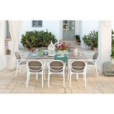 Round-Back Slatted Armchair | Nardi Palma | OROA.com
